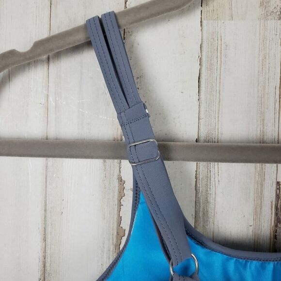 Free Country Swimsuit Top Slate Blue Size Medium - Picture 9 of 9